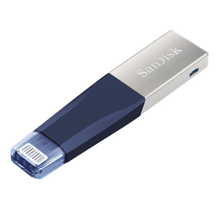 USB флеш-накопичувач SanDisk iXPand OTG 128 ГБ Синій