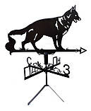 Флюгер Собака, флюгер на дах з металу 2 мм., фото 3