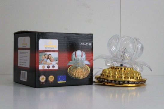 Диско лампа Лотос Crownberg CB 0318 Rotating Ball Білий