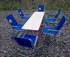 Комплект розкладних меблів "Велика Компанія" (2 стола + 6 крісел), фото 3