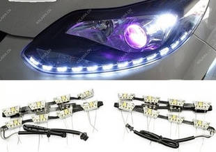 Денні Ходові вогні (DRL S8) гнучкі з функцією повороту 50 см.