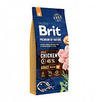 Brit Premium Adult М (Брит Преміум Едалт Meдіум) для дорослих собак середніх порід 15 кг