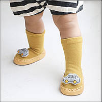 Тапочки носочки для новорожденных 11см