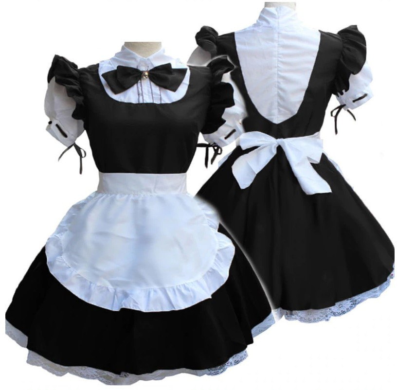 Косплей вбрання Покоївка Версія 4 Чорний колір | Maid Version 4 Black color