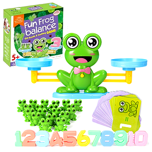 Навчальна рахунку настільна гра для дітей математичні ваги Fun Frog balance, фото 3