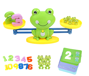 Навчальна рахунку настільна гра для дітей математичні ваги Fun Frog balance, фото 1