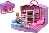 Мебель для куклы Барби в чемодане Gloria 2014 гостиная