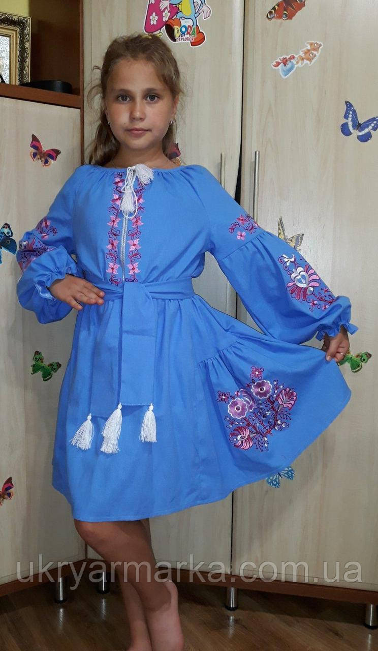 Плаття вишиванка дитяче "Лотос"