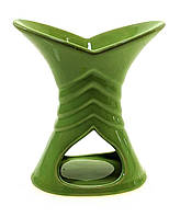 Лампа для ароматерапии керамическая зеленая