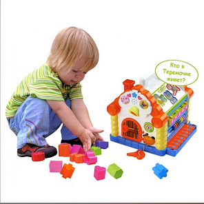 Дитяча музична розвивальна іграшка Теремок Сортер Limo Toy 9196, фото 2