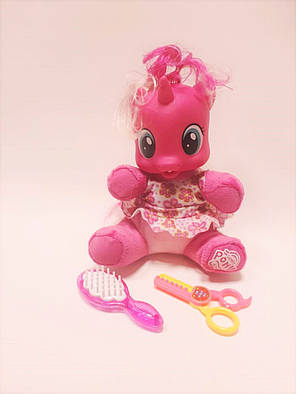 Інтерактивна дитяча музична конячка-поні з пляшкою My Little Pony Limo Toy 66241 рожева, фото 1