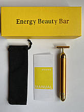 Вібромасажер для обличчя іонний Revoskin Energy Beauty Bar Gold