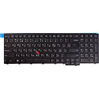 Клавiатура для ноутбука LENOVO ThinkPad T540, W540, KM-105U чорний, чорний фрейм