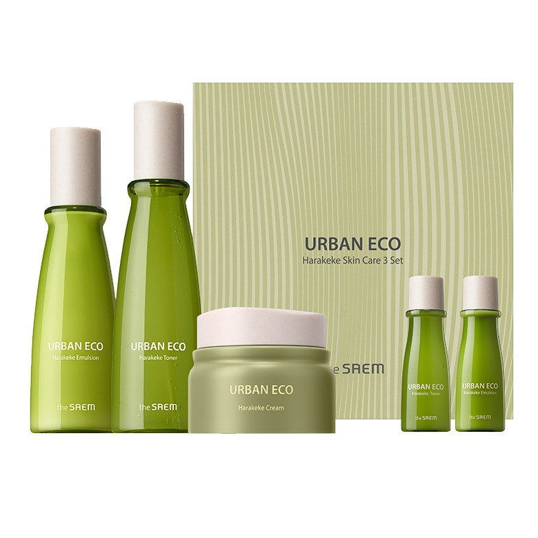 The Saem Urban Eco Harakeke Skin Care 3 Set Набір уходовый з екстрактом новозеландського льону