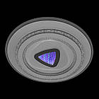 Кругла світлодіодна люстра 100 Вт 50 см з 3D ефектом і регулюванням яскравості LS-2813-490C, фото 4