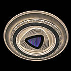 Кругла світлодіодна люстра 100 Вт 50 см з 3D ефектом і регулюванням яскравості LS-2813-490C, фото 5