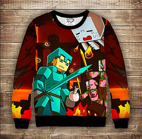 Світшот з принтом 3D Minecraft Anime Дитячі і дорослі розміри ВСІ Розміри