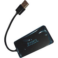 Концентратор HUB USB 2.0 HI-Speed TD4005 4-ports Черный HDD до 2Tb ATCOM 10725