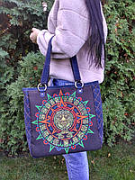 Джинсова сумка АЦТЕК