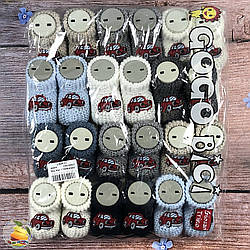 Пінетки для малюків "Машина" Розміри: 3- 12 місяців (01196)