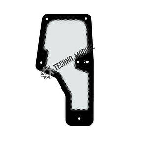 Скло дверей правого JM254C (h = 1470, L = 320x730x640)