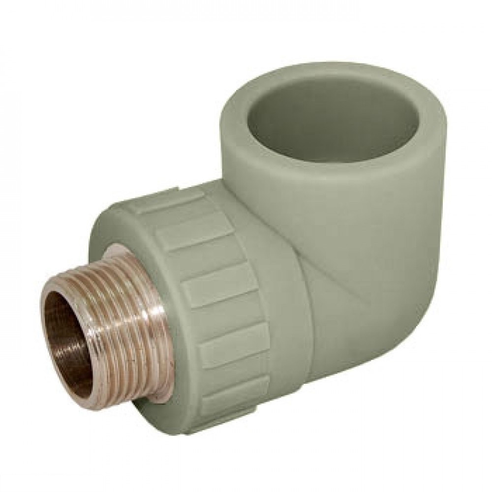 Кут 20*1/2' з зовнішньою різьбою поліпропілен ASG, фото 1