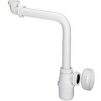 Сифон для умивальника 1 1/4, вигнутий, пластик (128913)