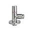Кран кутовий керамік напівперевертня 1/2" х 3/4" Solomon 1TECH (Lazer) (7076), фото 3