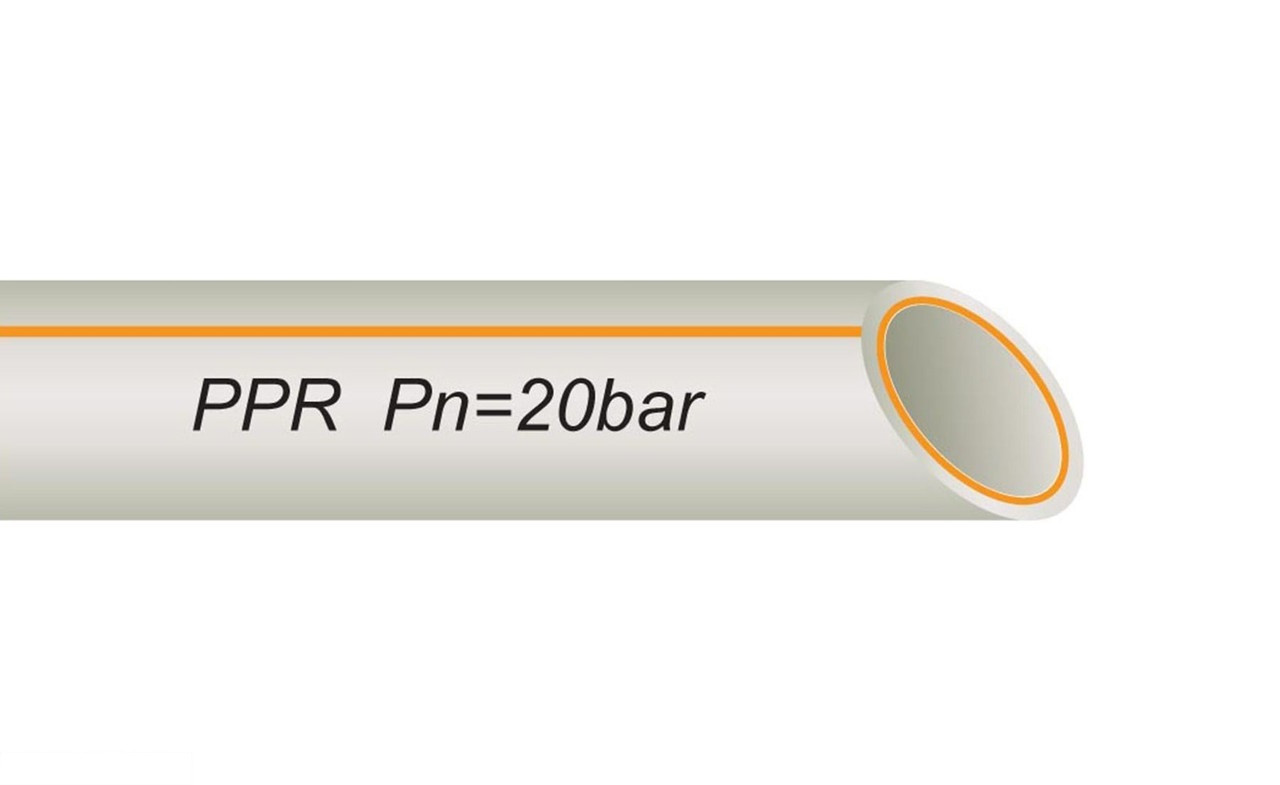 Труба поліпропіленова 40 мм зі скловолокном FR-PIPE PPR VS PLAST