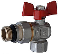 Кран шаровый Water Valve NV-V344 угловой с "американкой" НВ 3/4"