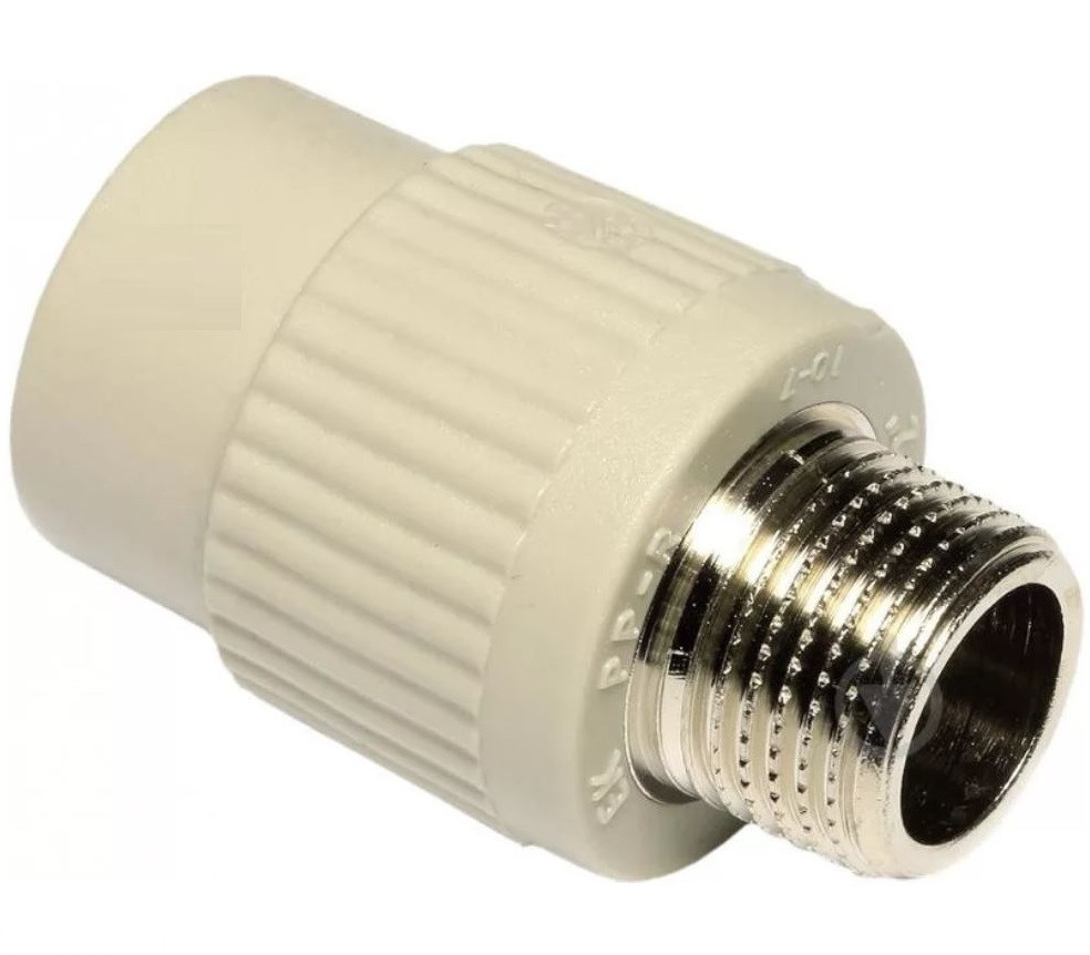 Перехід з метав.різьб.наруж. 25х3/4 Ekoplastik поліпропілен, фото 1