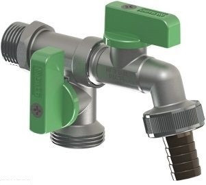 Кран кульовий ARCO NANO 00472 поливальний подвійний 1/2"*3/4*3/4