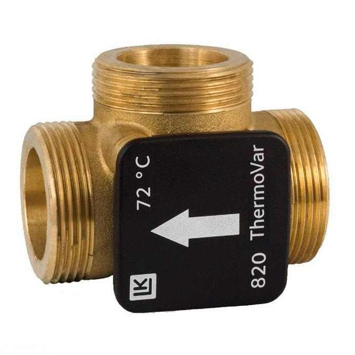 LK 820 Термостатичний клапан механічний ННН 1 1/2х 66°C LK Armatur, фото 1