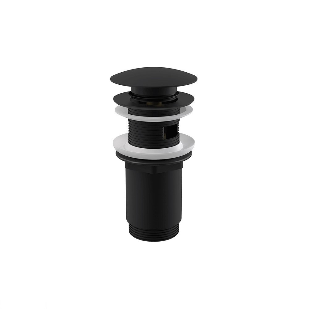 Водозлив д/вмивав. CLICK-CLAK 5/4“ цельнометал AlcaPlast A392BLACK