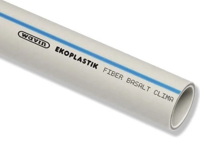 Труба Fiber Basalt Clima 50 Ekoplastik поліпропілен