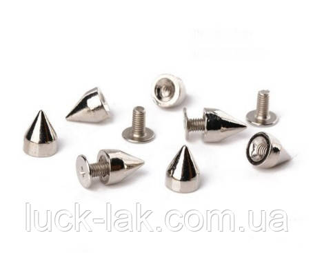 Шип конус металевий на гвинті 9x7 мм, фото 1