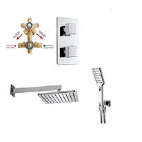 M00673 030 COSMO/2 Комплект душової системи (зовнішня частина + внутрішня частина +ручний душ+ верхній душ) ,