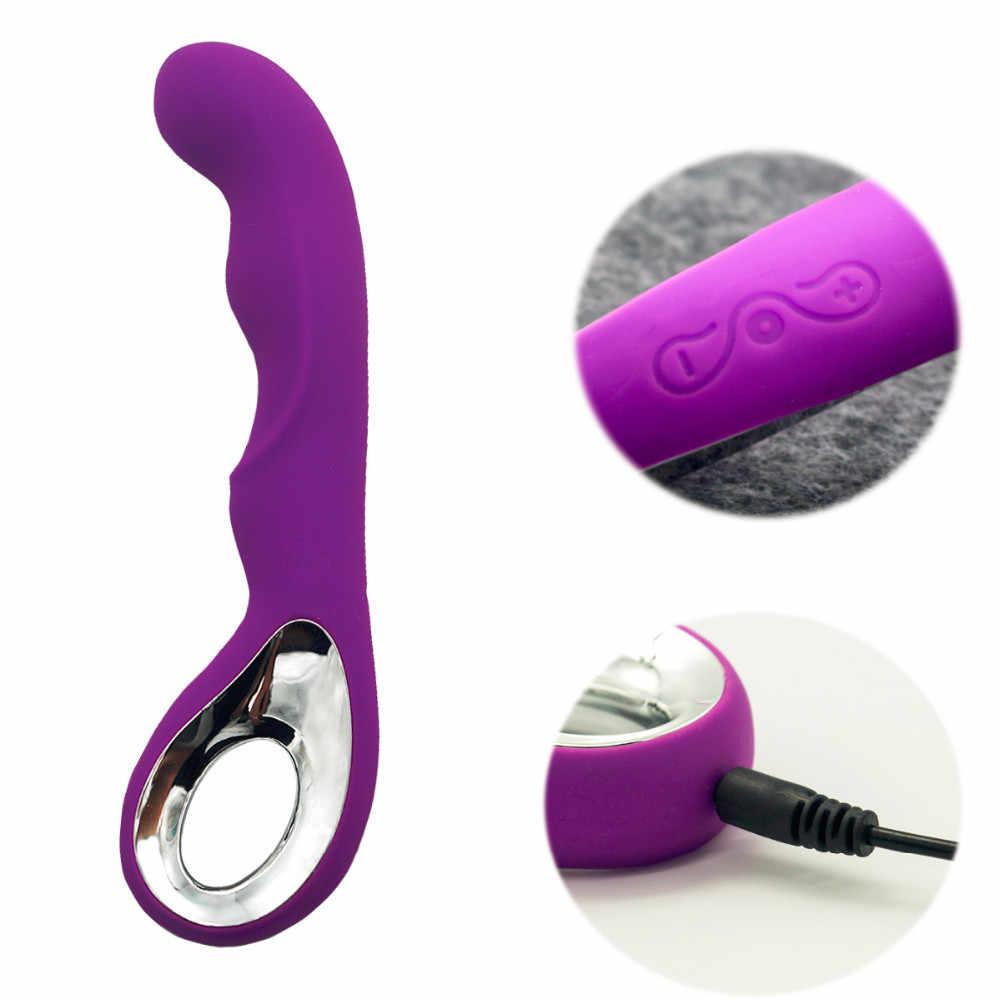 Вібратор Soft pleasure Вагінальний для точки G на Акумуляторі Фіолетовий