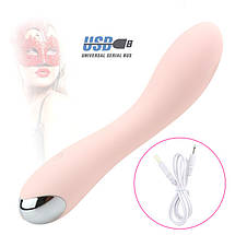 Вібратор Flirt G-Spot ніжний оксамитовий Вібромасажер Рожевий, фото 5