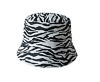 Панама Bucket Hat City-A Animals Зебра Черно-Белая