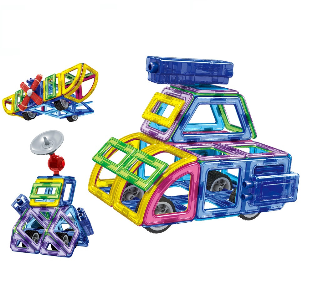 Магнітний конструктор 'Транспорт' Limo Toy LT5001 (96 дет.)