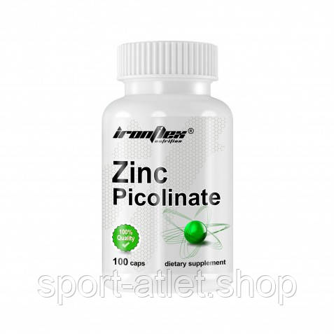 Вітаміни та мінерали IronFlex Zinc Picolinate 25 mg, 100 капсул
