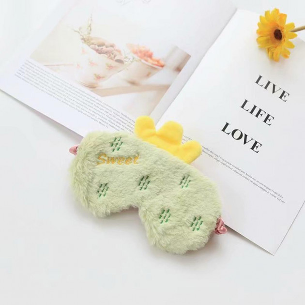 Маска для сну Silenta Plush Sweet Кактус, фото 1
