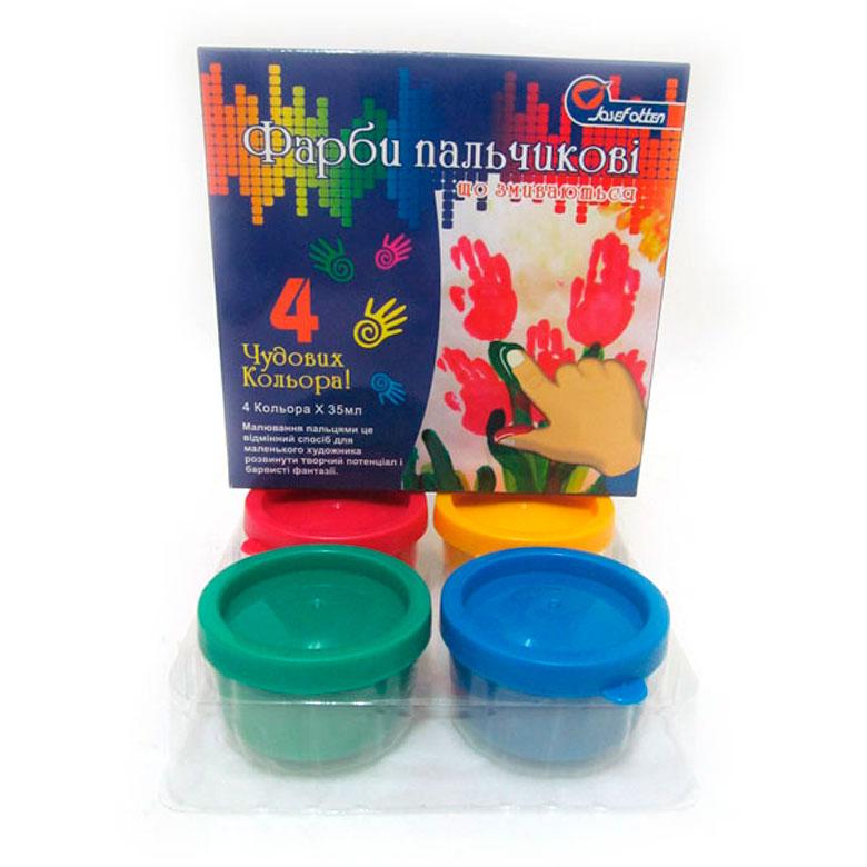 Фарби пальчикові Josef Otten 4кол по 35мл 0435, фото 1