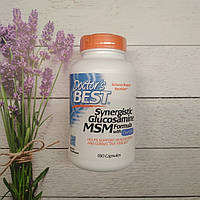 Doctors Best Synergistic Glucosamine MSM formula caps 180 , комплекс для суглобів і зв'язок глюкозамін сірка мсм