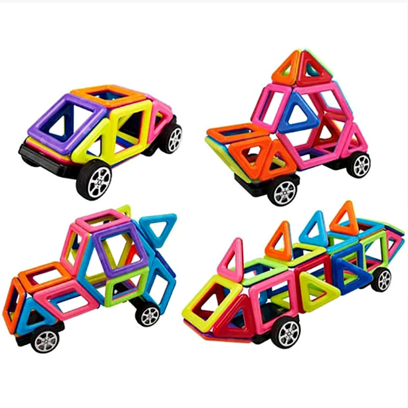 Магнітний конструктор, дитячий 3Д-конструктор магнітний у валізі 40 деталей