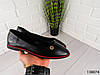 Балетки, мокасини чорні "Ribon" еко шкіра, легка, повсякденна, зручна жіноча взуття, фото 4