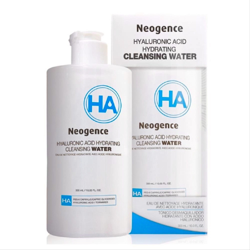 NEOGENCE HYALURONIC ACID HYDRATING CLEANSING WATER глибоко очисна моцелярна вода з гіалуроновою кислотою