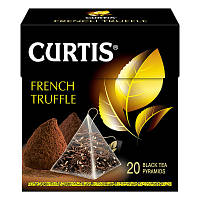 Чай Curtis "French Truffle" черный ароматизированный 20 пирамидок Кертис Трюфель в пирамидах