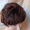 Перука кучерява пишна з термоволосся "П'ЄХА" темно-каштановий мікс FLORA Dr-6.30.4, фото 8
